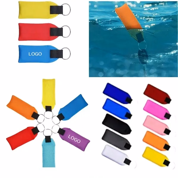 Neoprene Wristband Keychain Lanyard