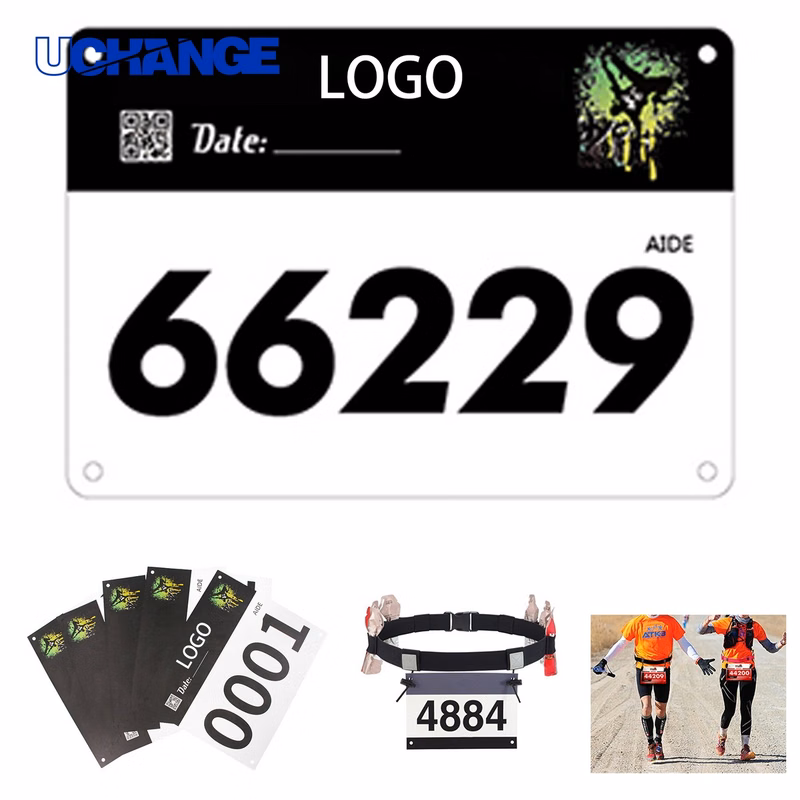 Paper Race Day Bib