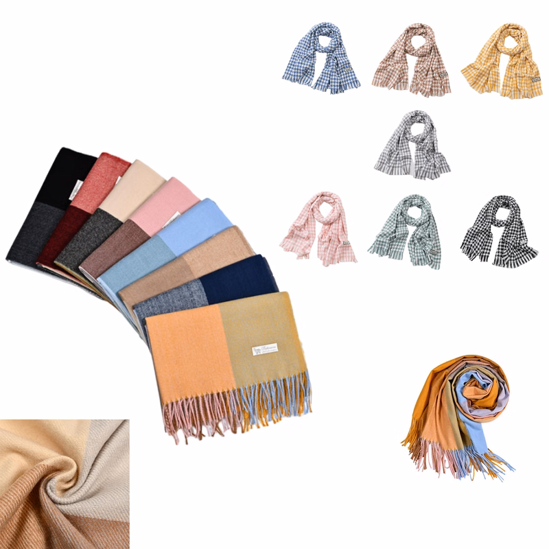 Imitation Cashmere Scarf with Tassel