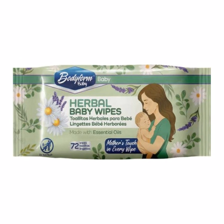 Baby Wipes -With Herbal Essential Oil's 72 Count