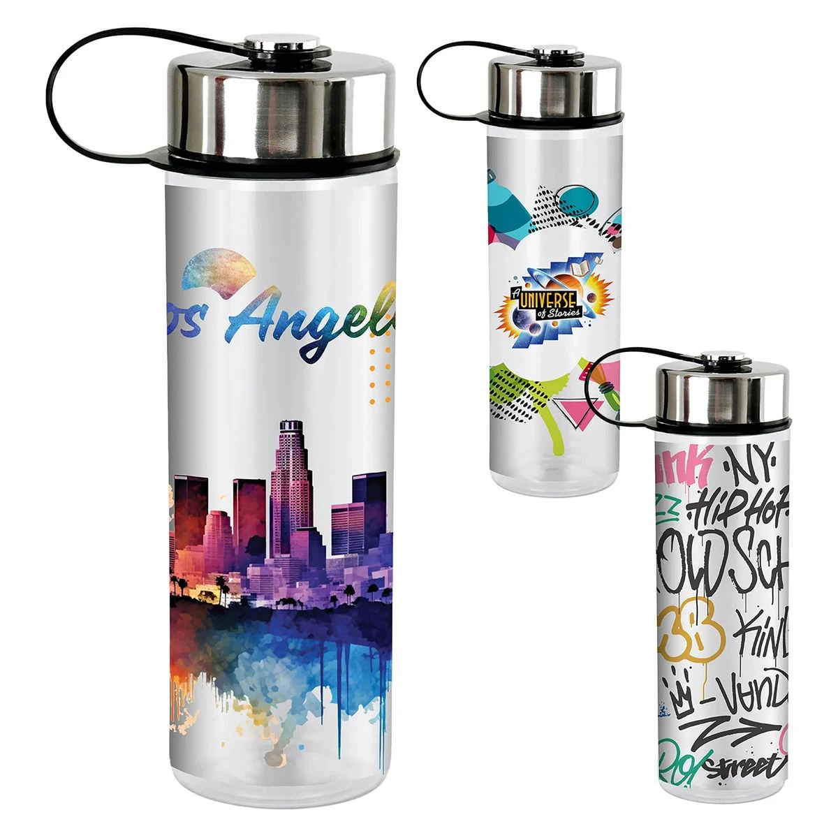 Metal Lanyard Lumina 24 oz. Bottle, custom water bottle with logo imprint 1
