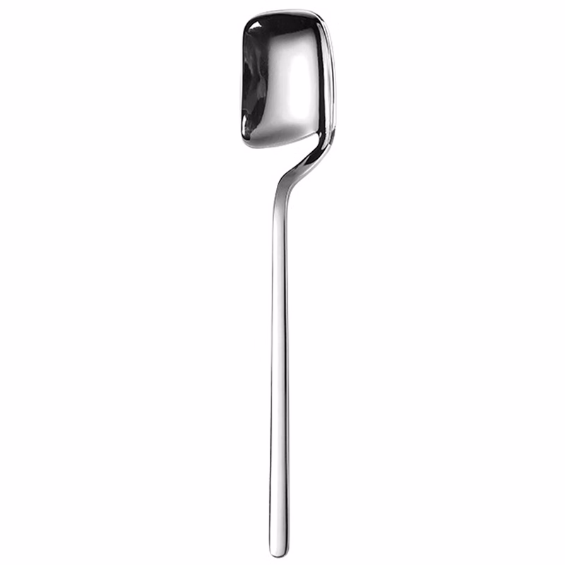 Side Hanging Square Head Stainless Steel Spoon