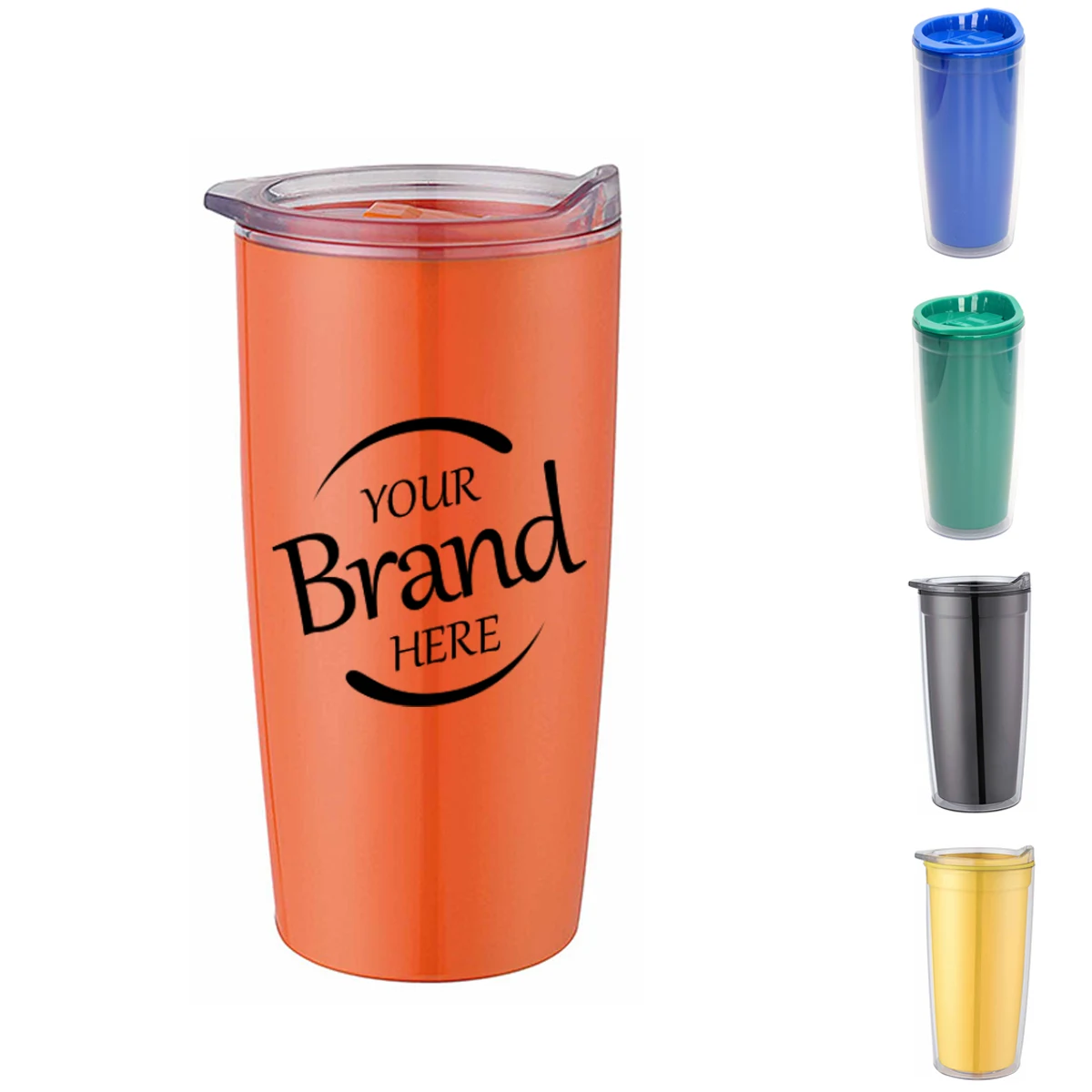 20oz Double-Layer Tumbler Cup With Lid 1