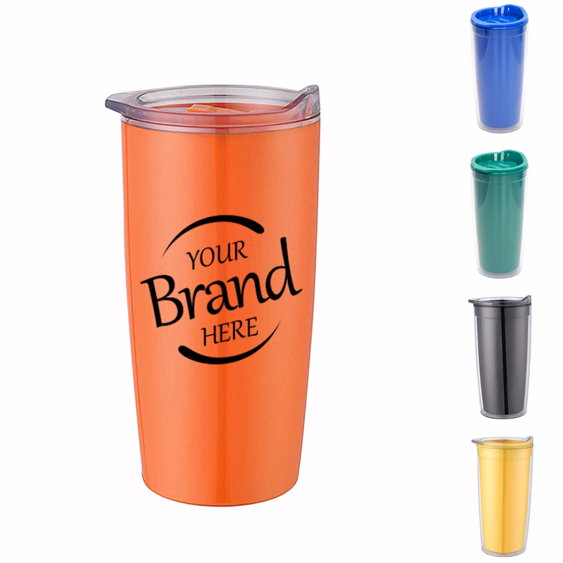 20oz Double-Layer Tumbler Cup With Lid