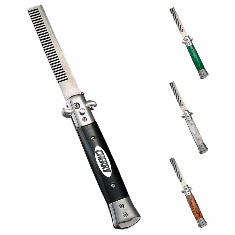 Stainless Steel Folding Comb w/ Resin Handle