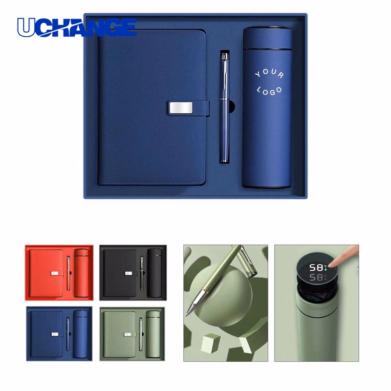 Notebook Gift Set Kit with Smart Lid Insulated Tumbler