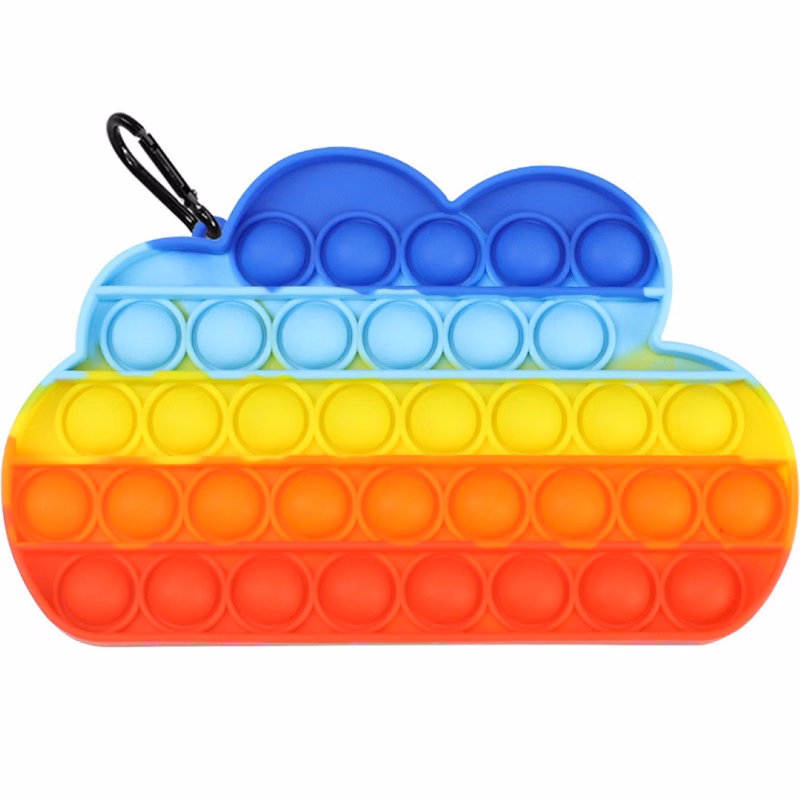 Rainbow clouds Push Pop Bubble Sensory Fidget Toys