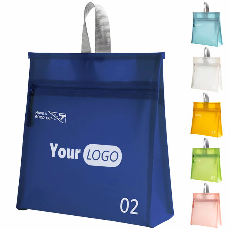 Pvc Colorful Vertical Wash And Storage Bag