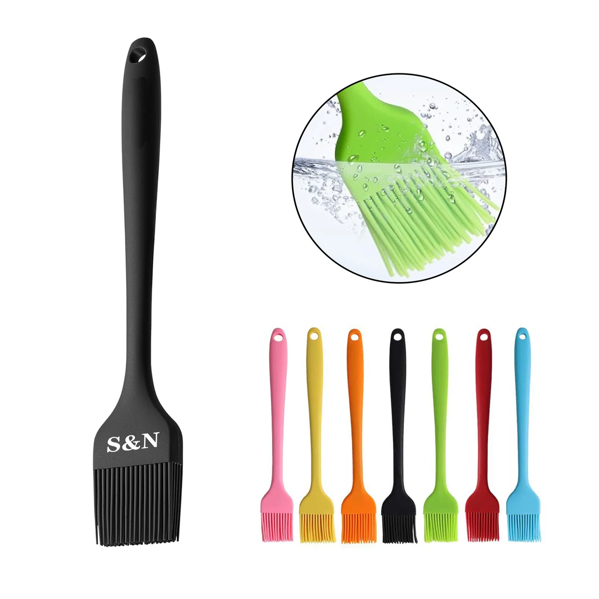 Hanging Silicone Grill Brush 1