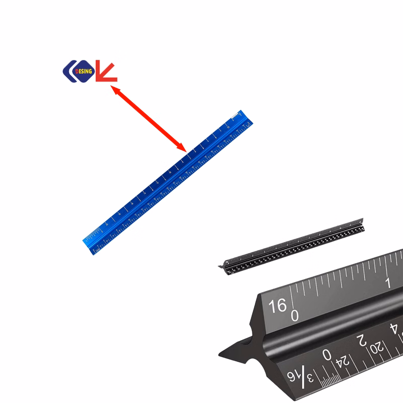 Three-edged Aluminum Alloy Steel Ruler
