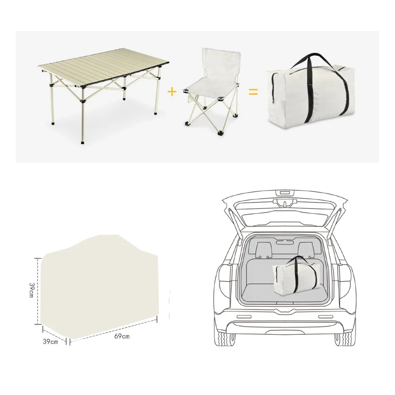 folding table and chairs 1