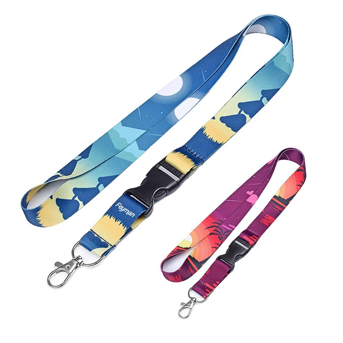 Neck Polyester Lanyards w/ Lobster Clip 1