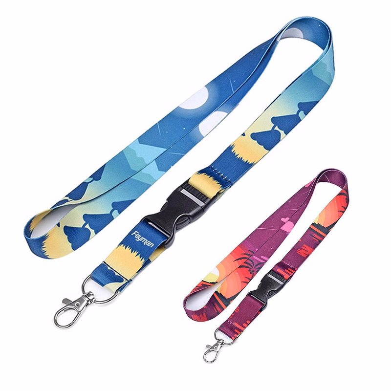 Neck Polyester Lanyards w/ Lobster Clip