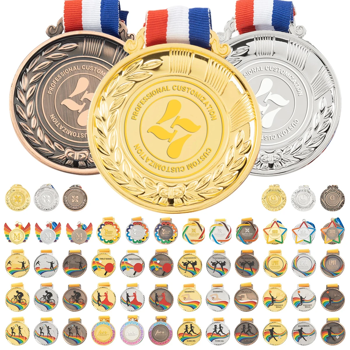 Zinc Alloy Award Medals 1