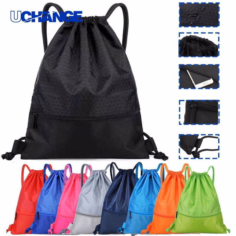 Pocketed Waterproof Drawstring Backpack Organizer