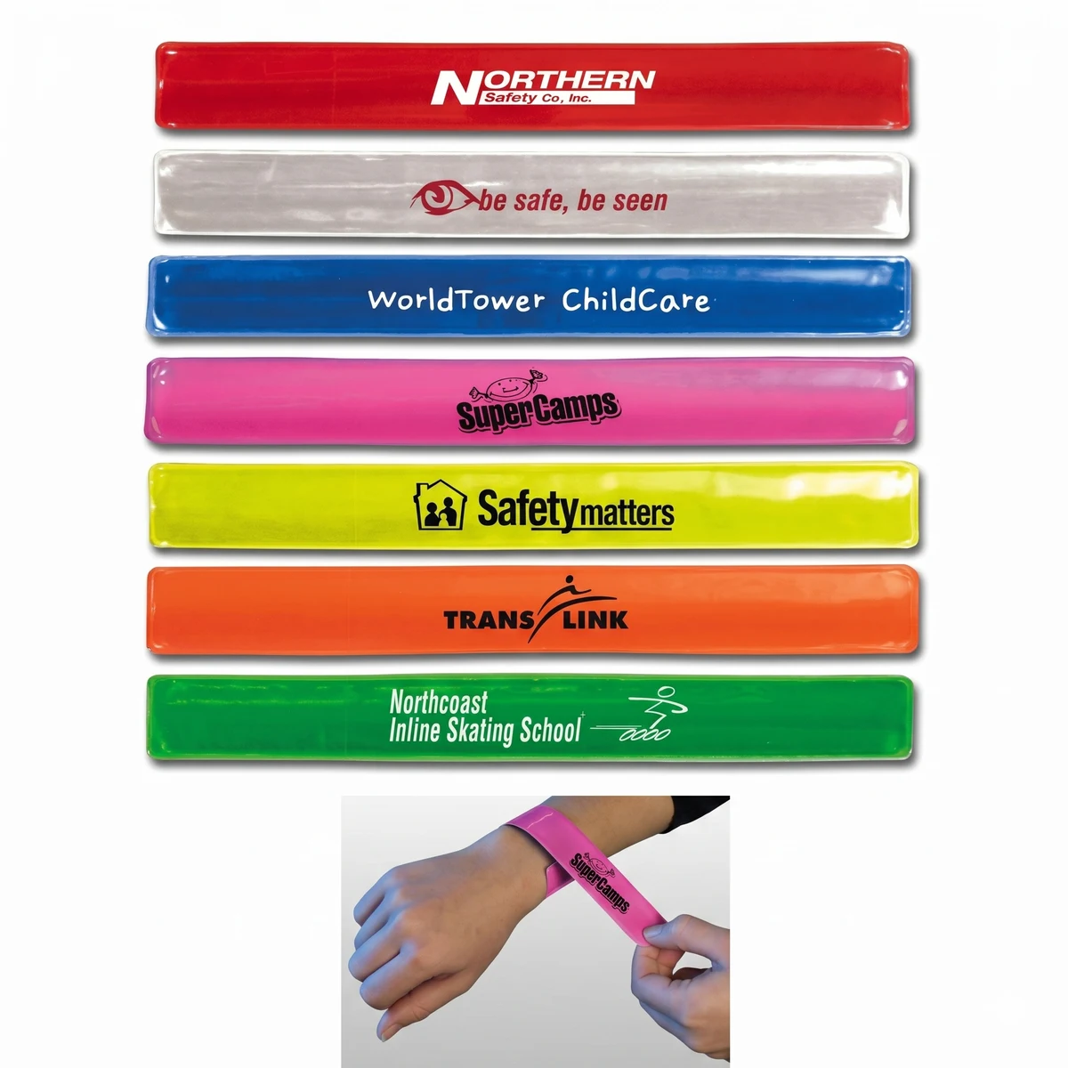 Reflective Safety Slap Wristband 1