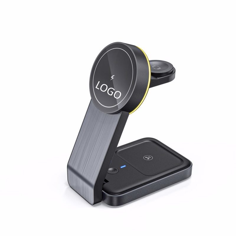 Headset watch&phone magnetic wireless charging bracket