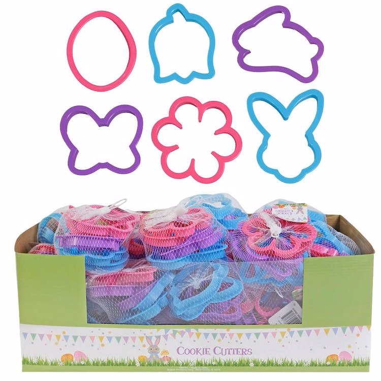 Easter/Spring Cookie Cutters - 6 per Pack