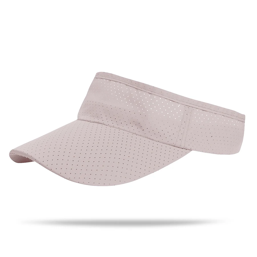 Stock Solid Color Quick Dry Poly Visor, Elastic Back 1