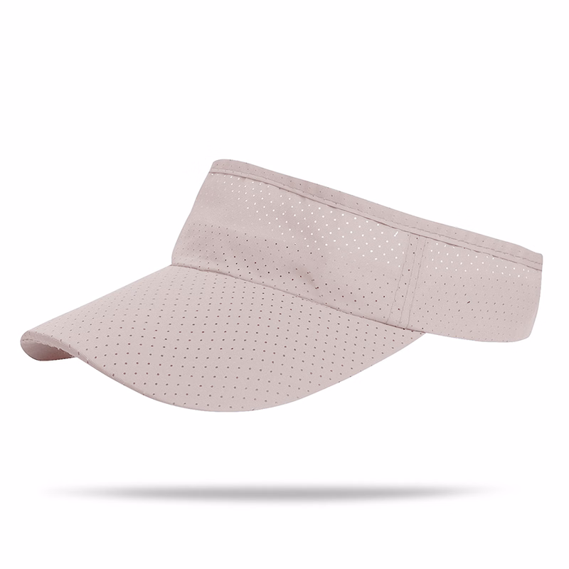 Stock Solid Color Quick Dry Poly Visor, Elastic Back
