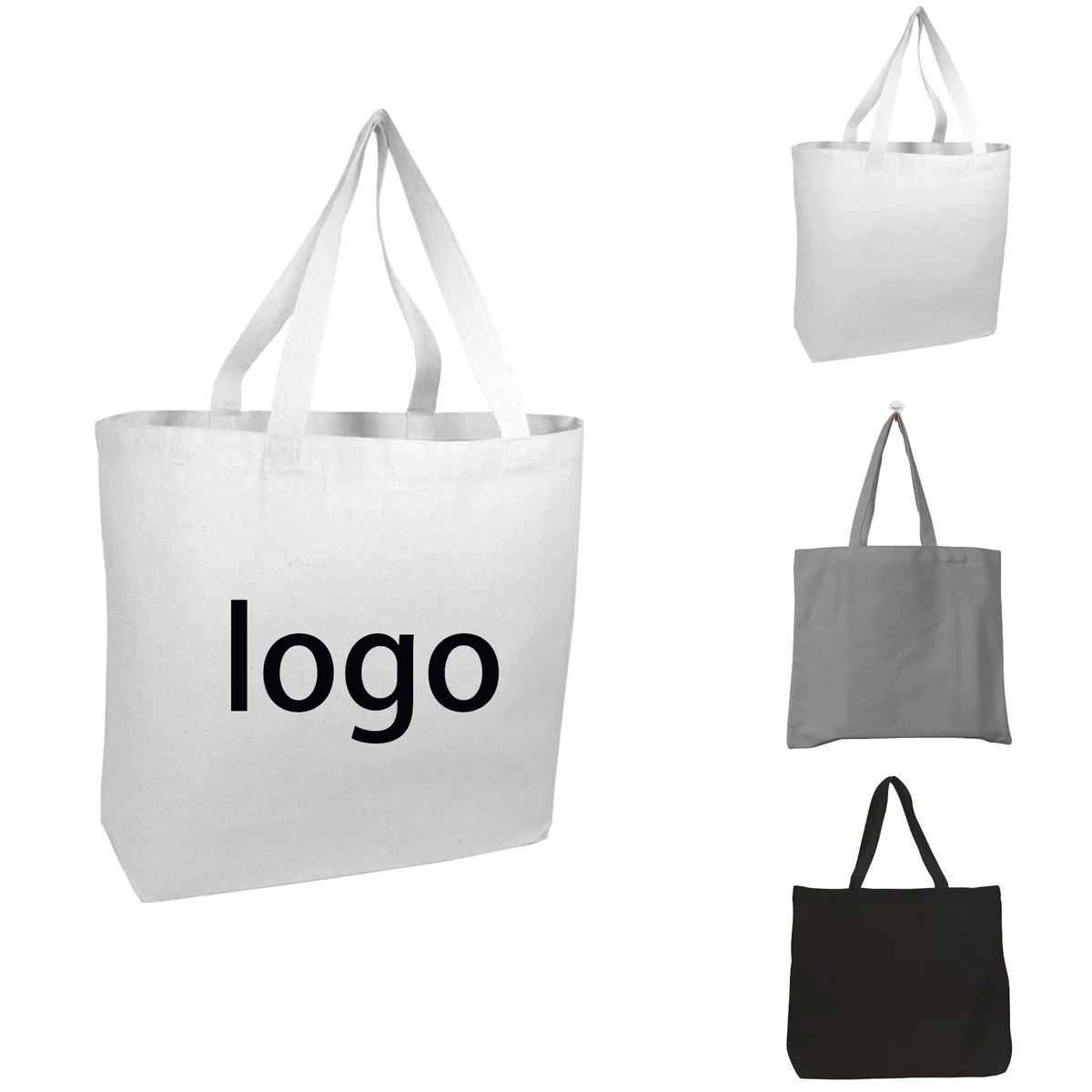 Large Canvas Wholesale Tote Bag, custom tote bag with logo imprint 1