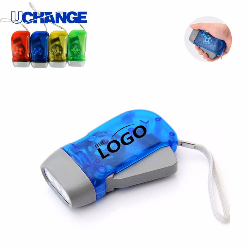 Customizable Eco-Friendly Hand Press Flashlight Tool