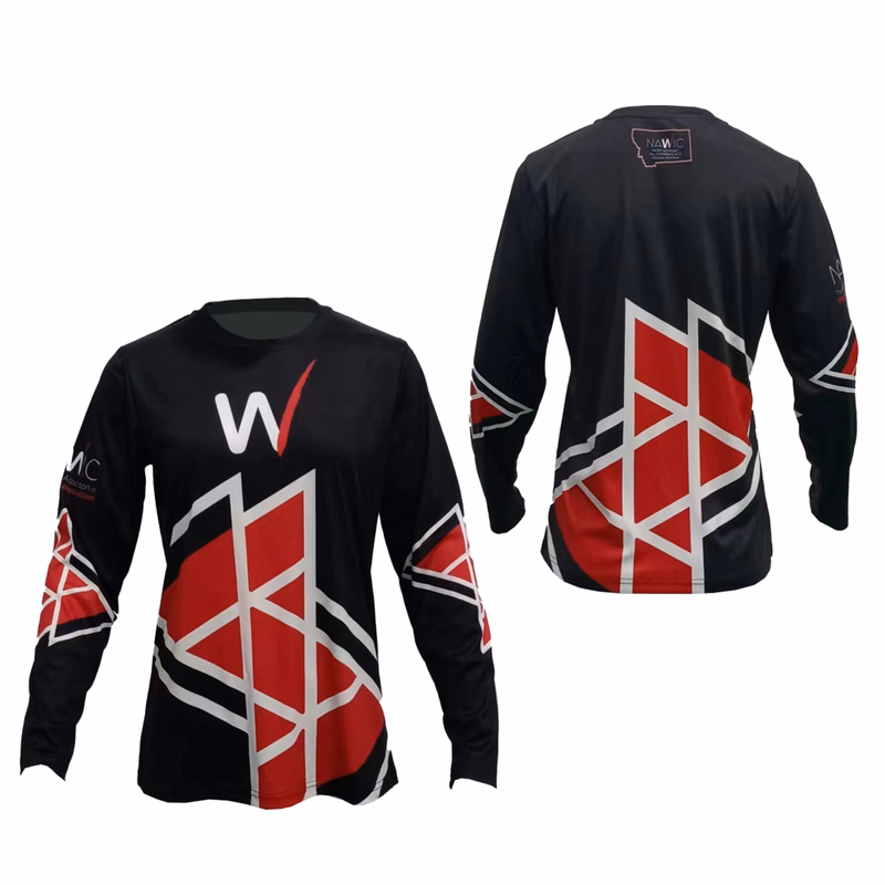 Women's Smooth Polyester Crew Neck Long Sleeve Shirt
