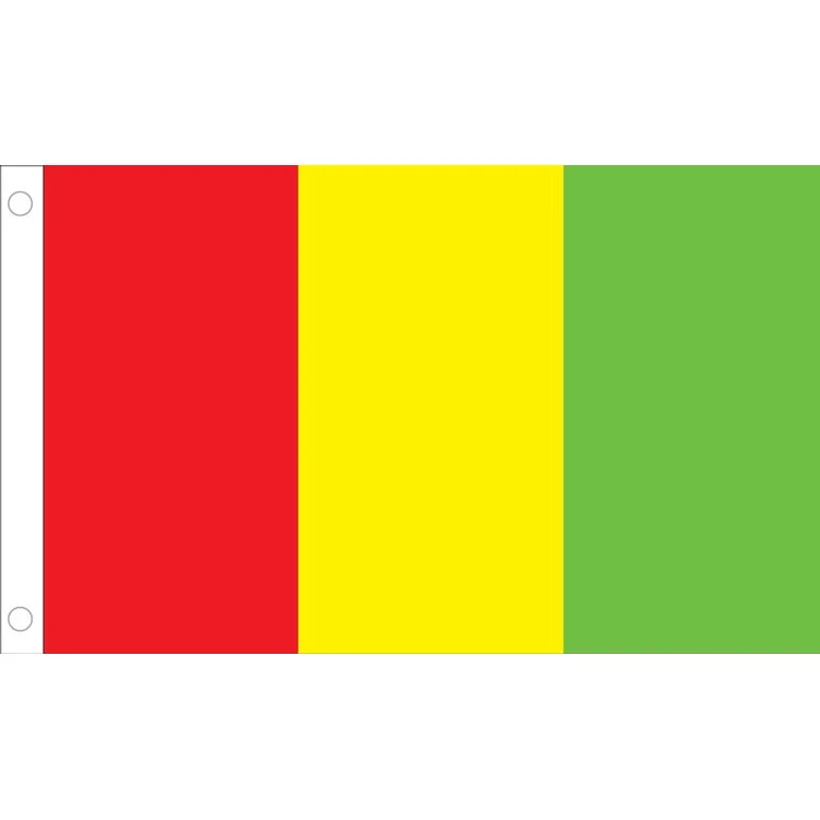 Guinea Flag - 3' x 5' - Nylon 1
