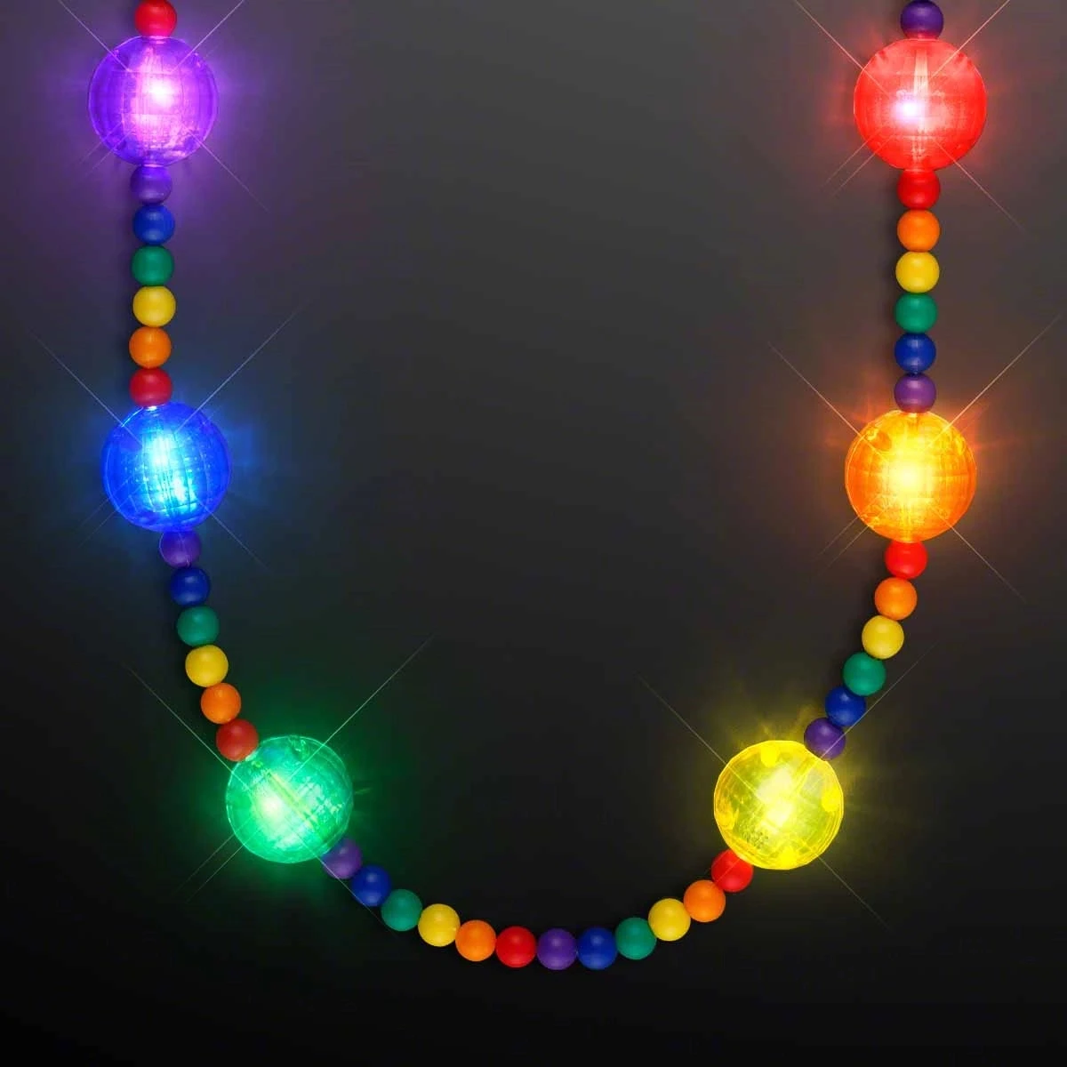 Bright Beads Rainbow Party Necklace 1