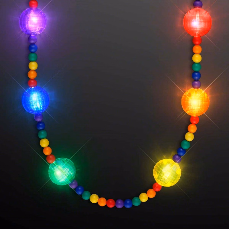 Bright Beads Rainbow Party Necklace