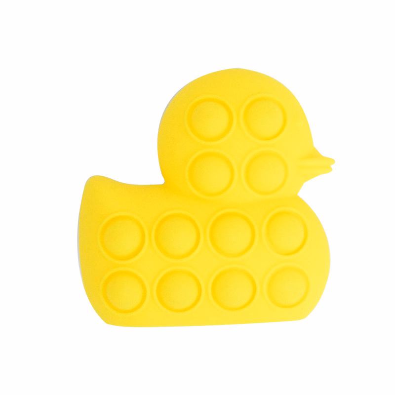 Duck Shaped Silicone Push Pop Bubble Toy