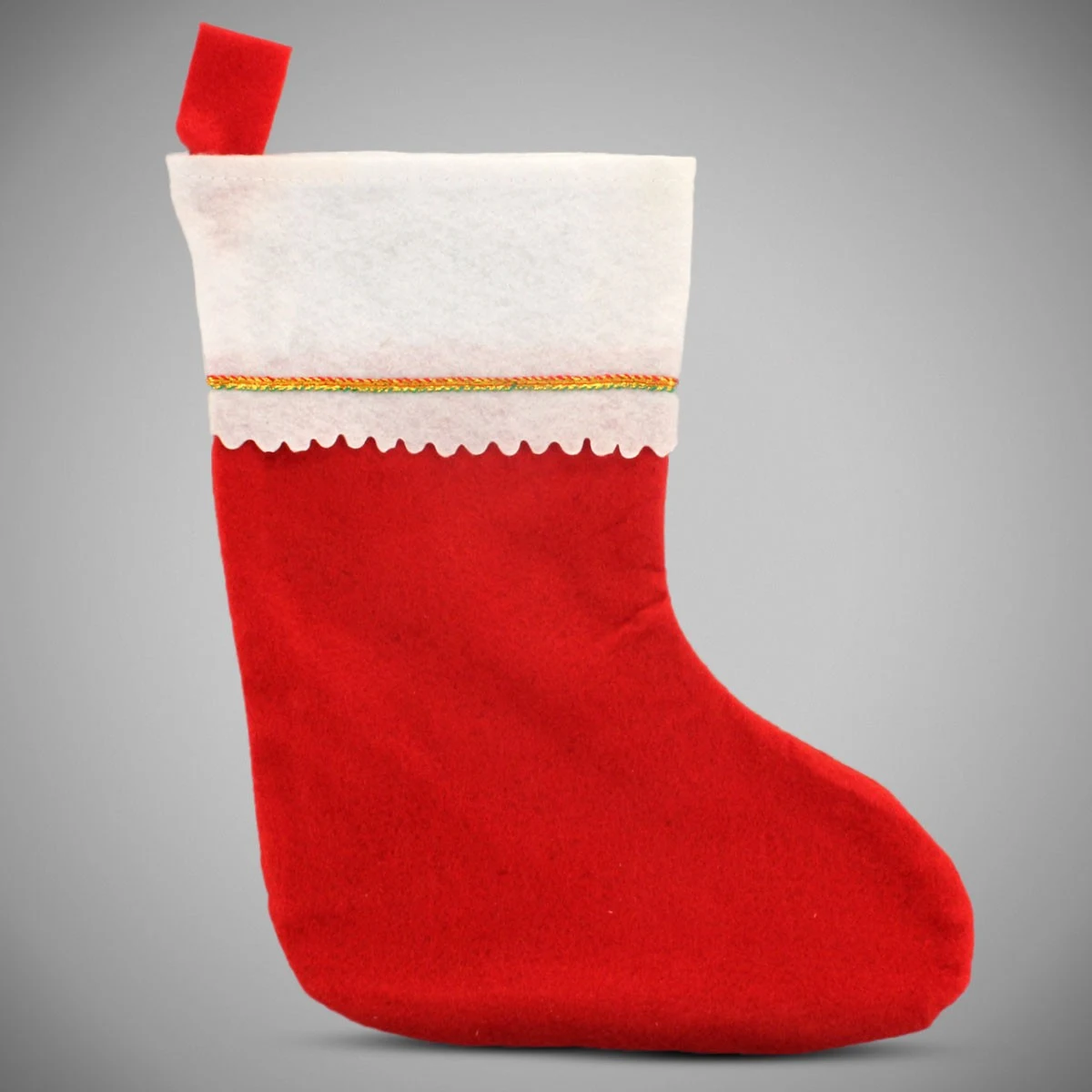 Red Felt Christmas Stocking 1