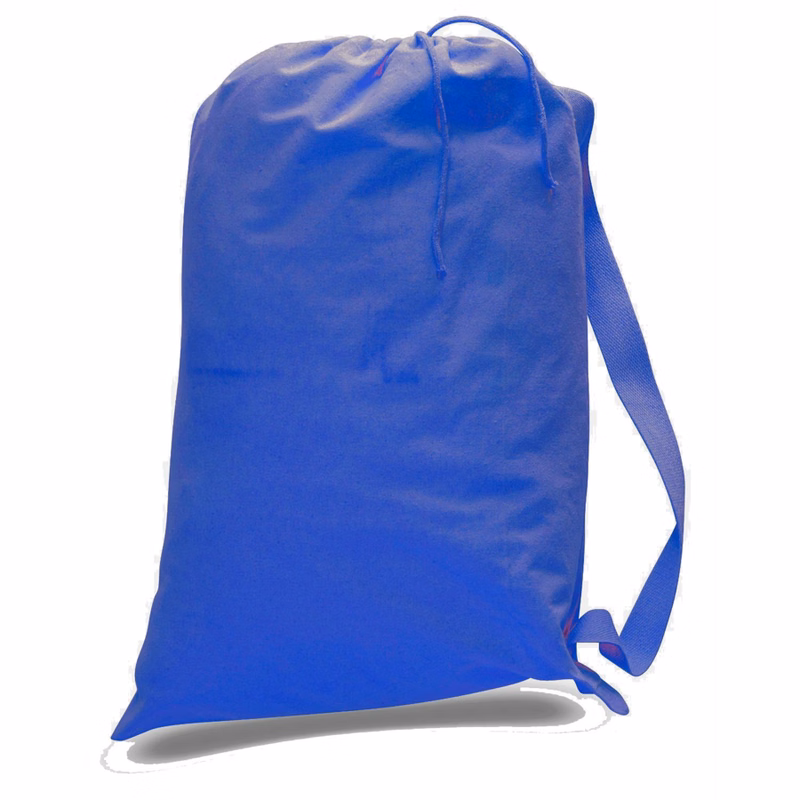 Custom 12 oz Cotton Canvas Laundry Bag w/ Drawstring - 19"W