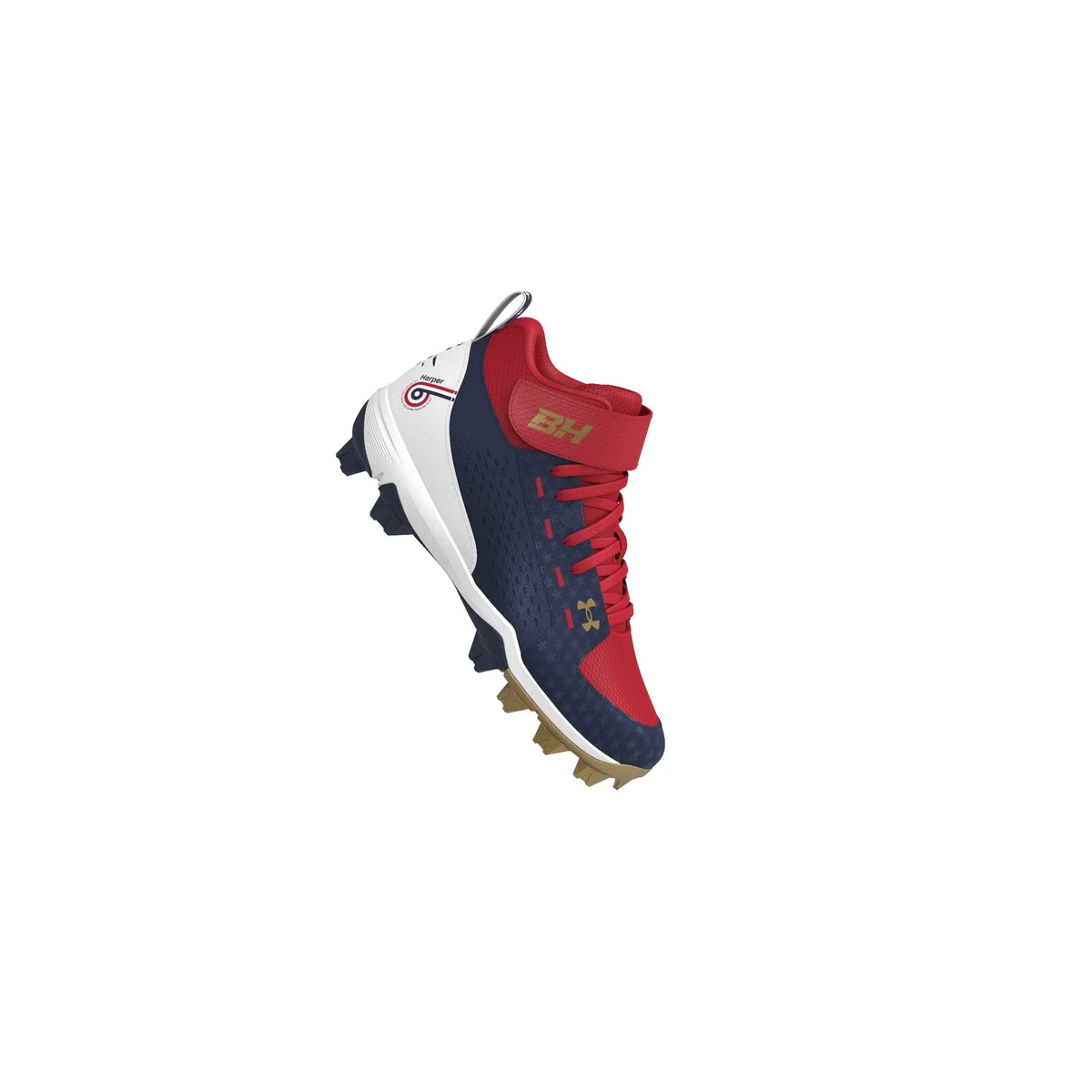 Boys' UA Harper 6 Mid RM Jr. LE Baseball Cleats 1