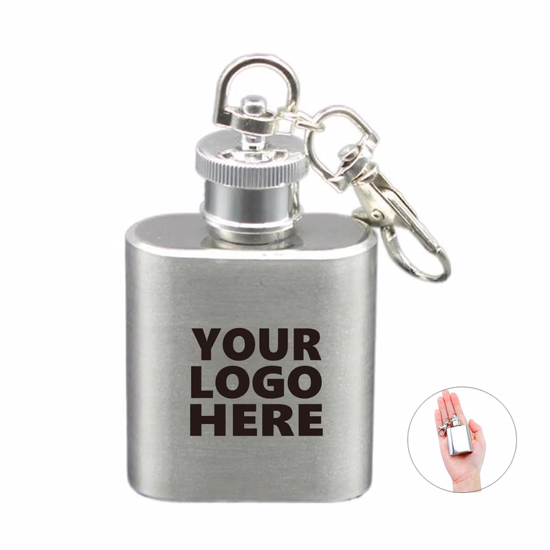 Mini Hip Flask Keychain