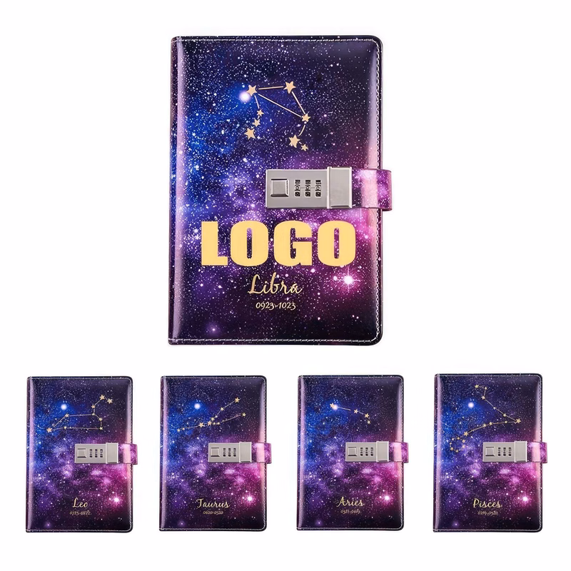 PU Constellation B6 Business Travel Journal Notebook