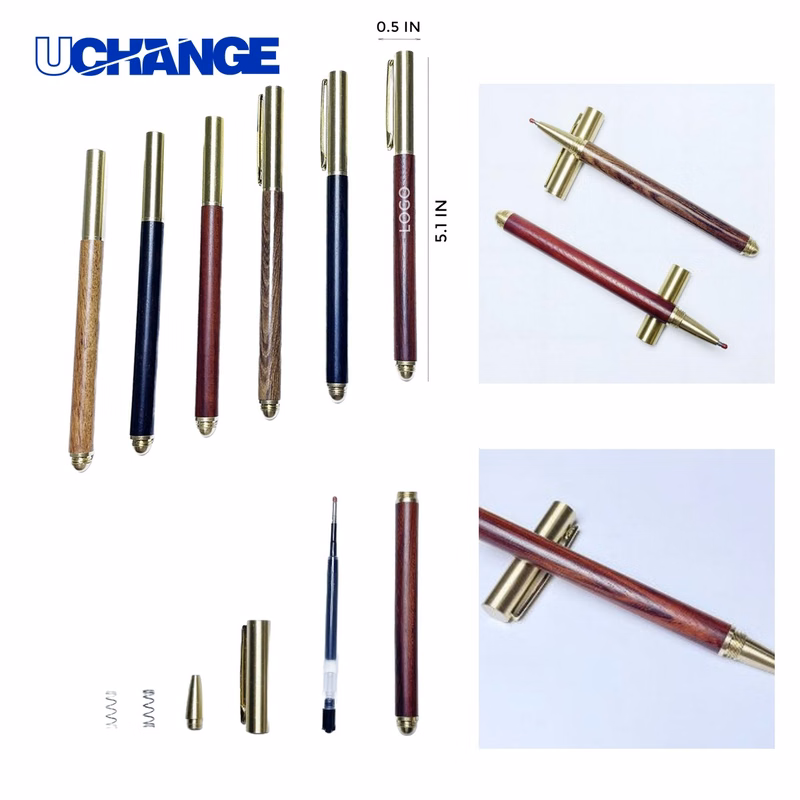 Unique Brass Pen With Sandalwood Body for Collectors