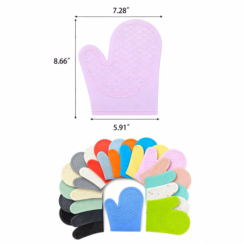Heat Proof Silicone Oven Gloves with Custom Logo
