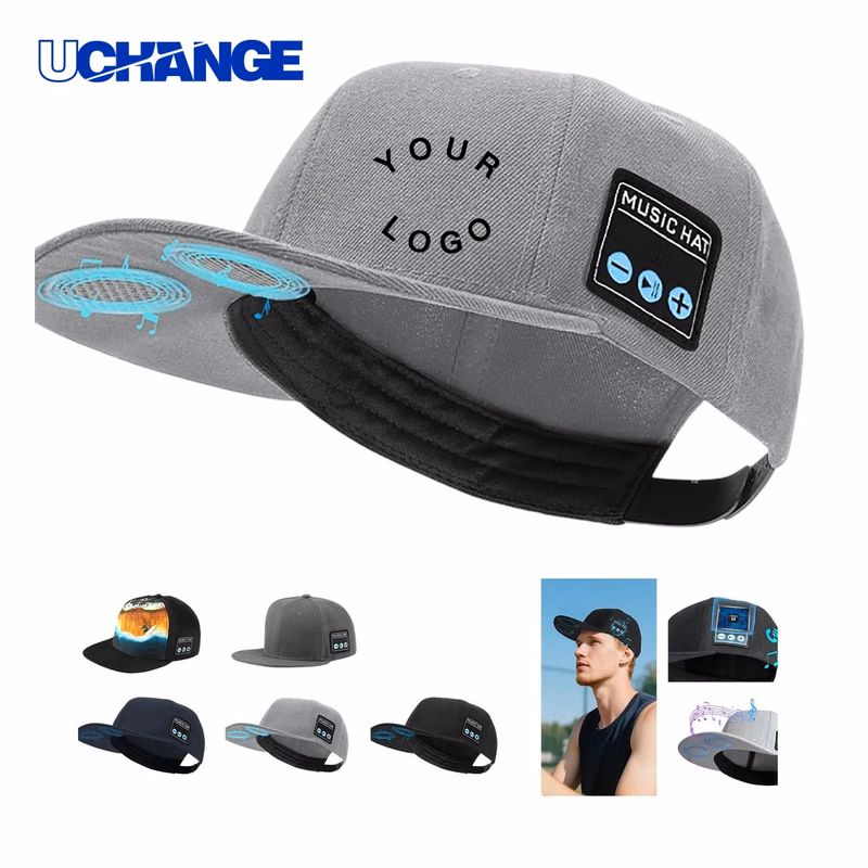 Cotton Cap Headwear with Built-in Speakers for Outdoor Use