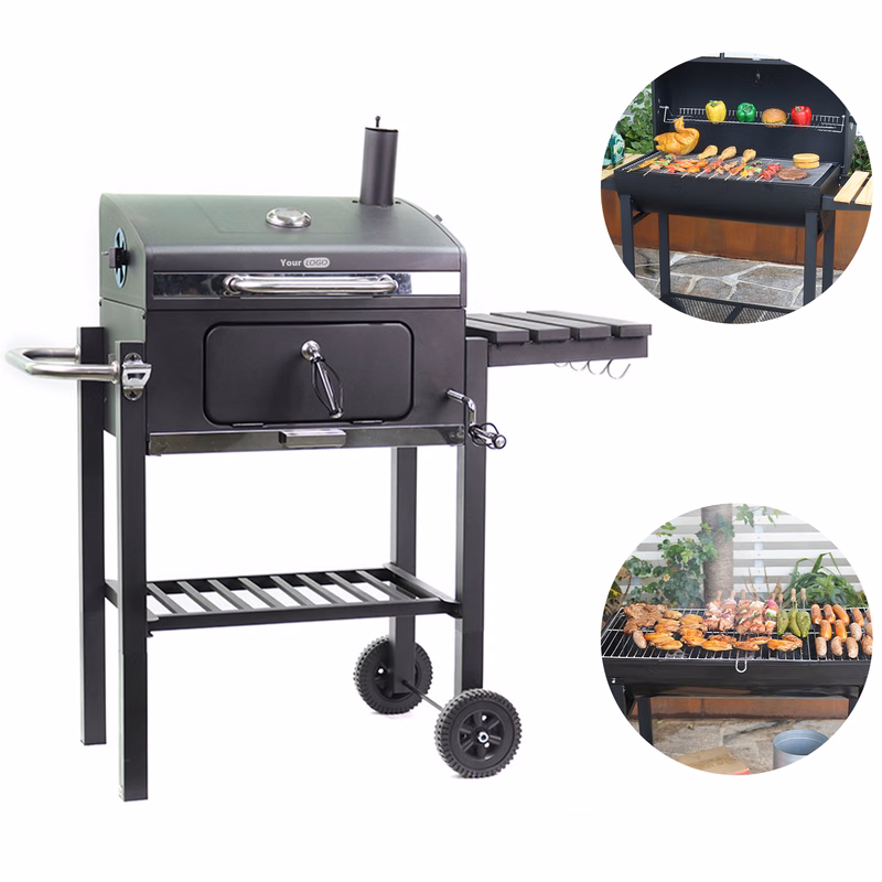 Iron Single Sided Household Charcoal Barbecue Stove