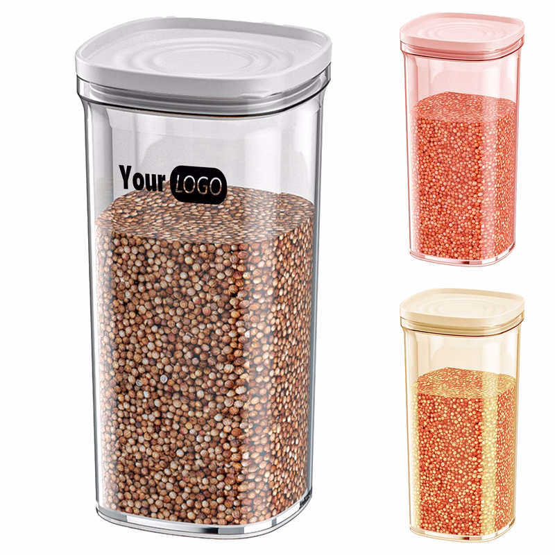 Plastic Airtight Food Storage Container With Easy-Pour Design