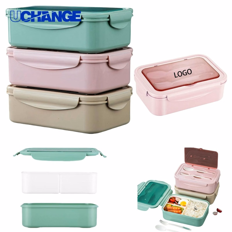 Plastic Microwave Lunch Box with Dinnerware