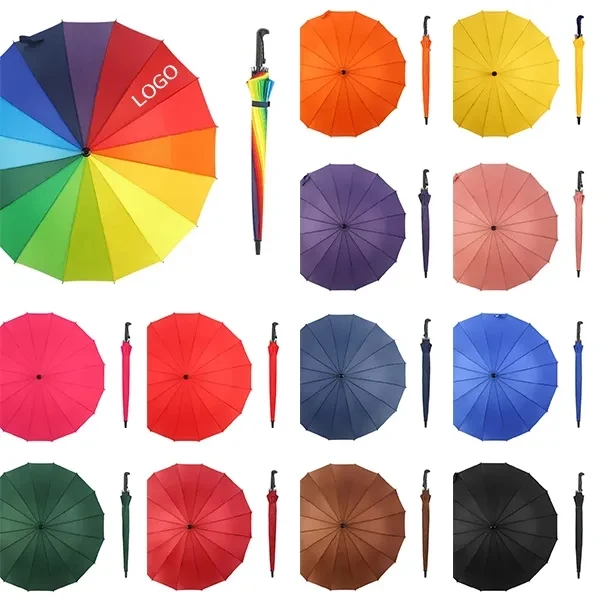 Automatic Open 45-Inch Windproof Umbrella with 16 Ribs 1