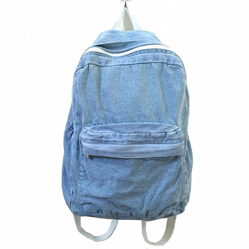 Mini Denim Backpack