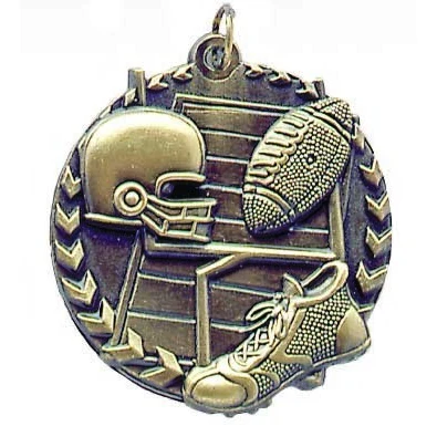 Football Millenium Medal, 1 3/4" 1