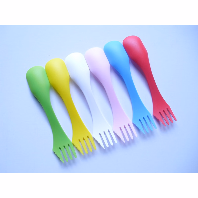 Plastic 3 In 1 Multifunction Knife Fork Spoon Spork