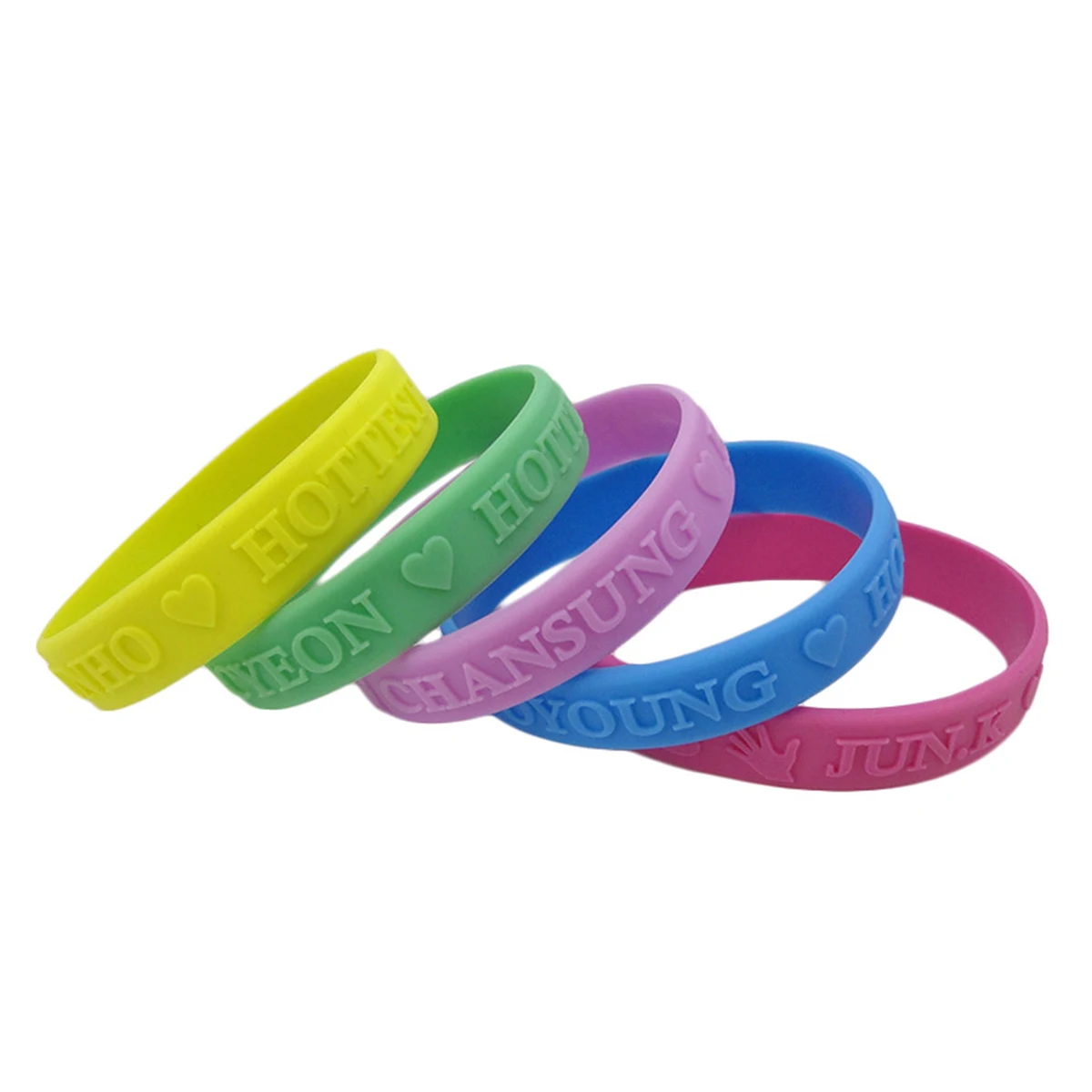 Embossed Silicone Wristband 1