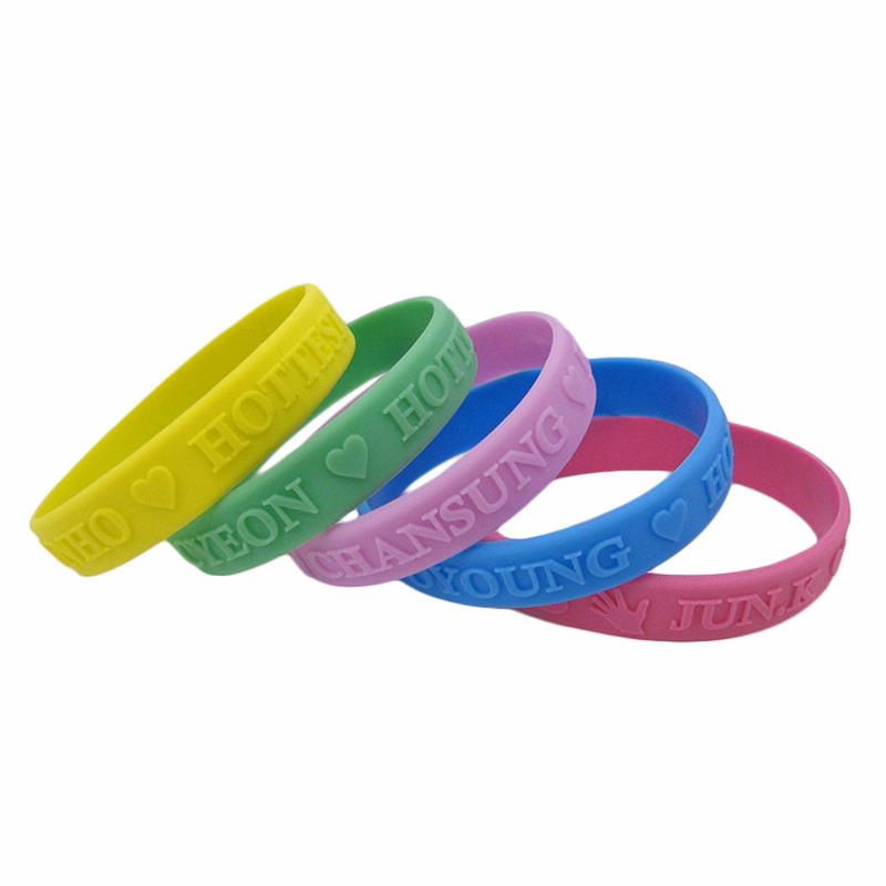 Embossed Silicone Wristband