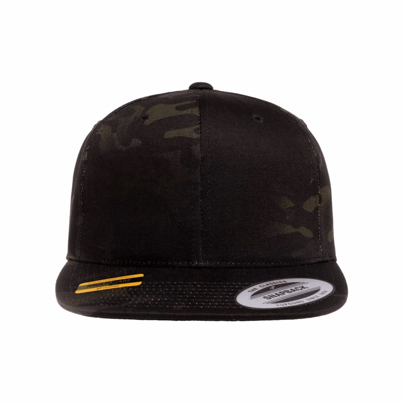 Premium Flat Bill Snapback Cap - 6089M