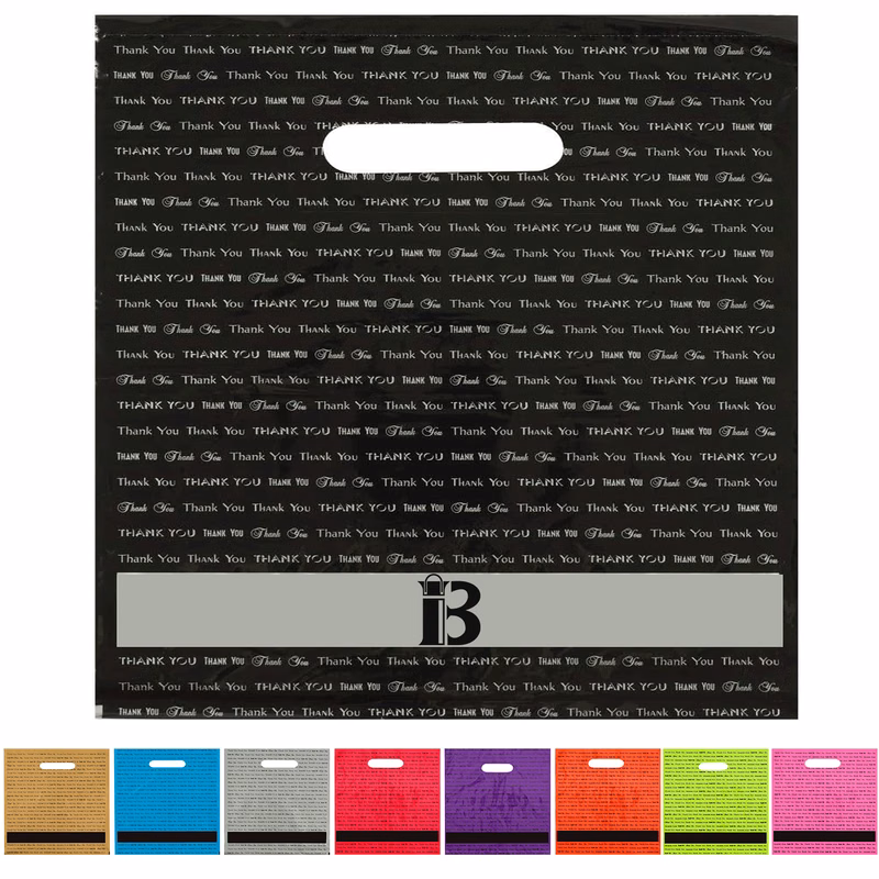 9" x 12" Die Cut Handle Plastic Bag